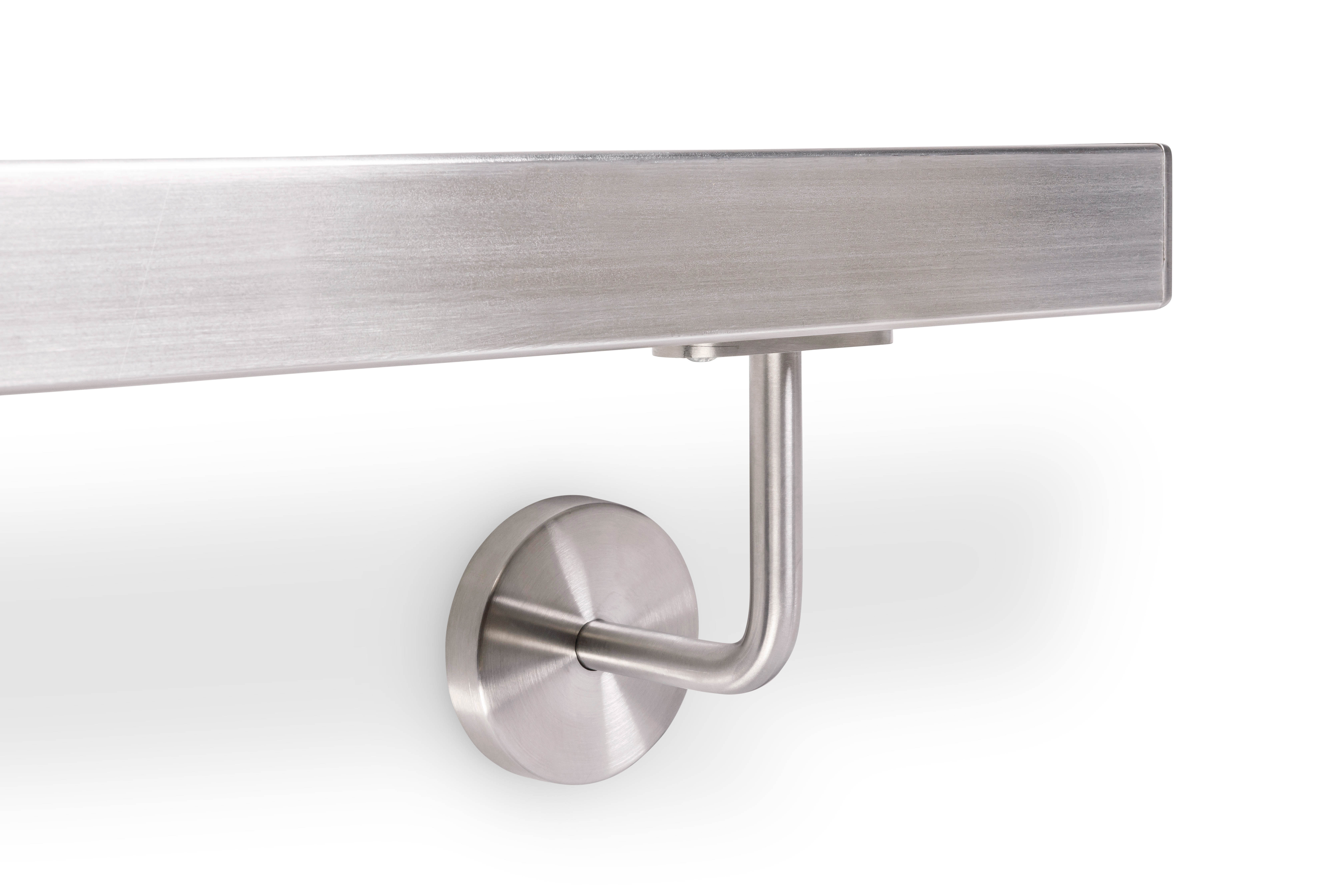 Main courante Acier Inoxydable (A2) carrée , 40 x 40  mm configurable