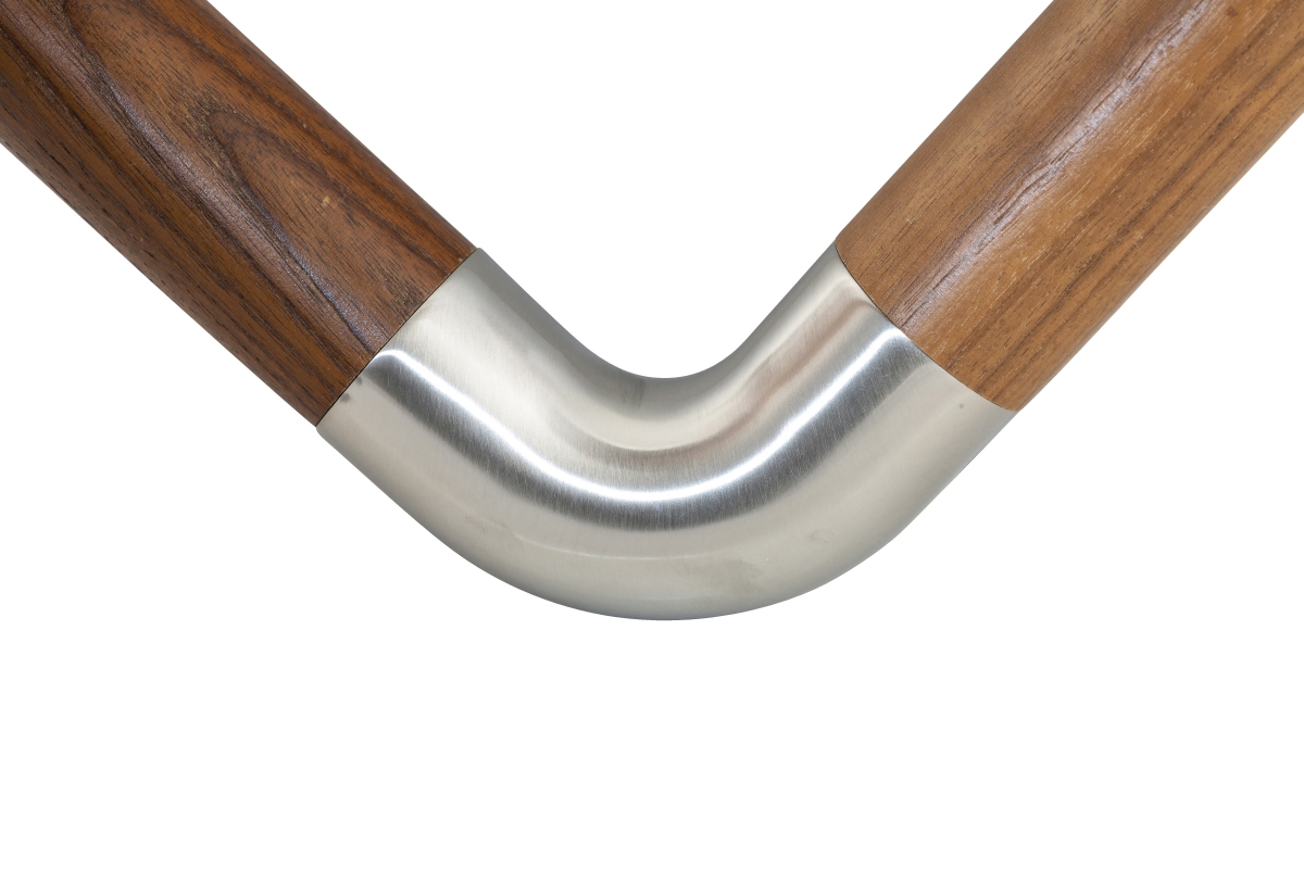Coude de liaison à 90 ° en inox - 42 mm