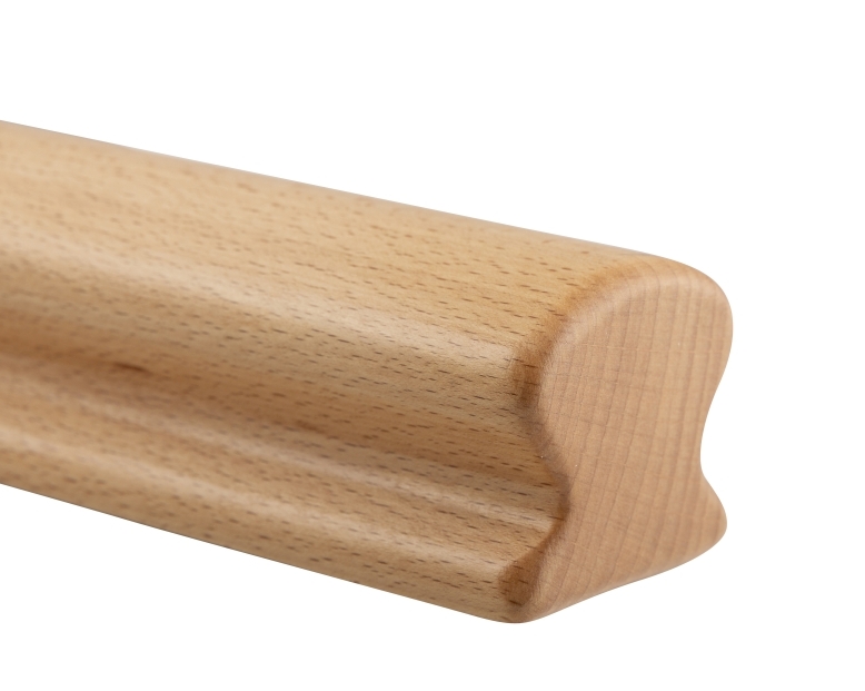 Main courante bois Hêtre - Omega 55 x 50 mm