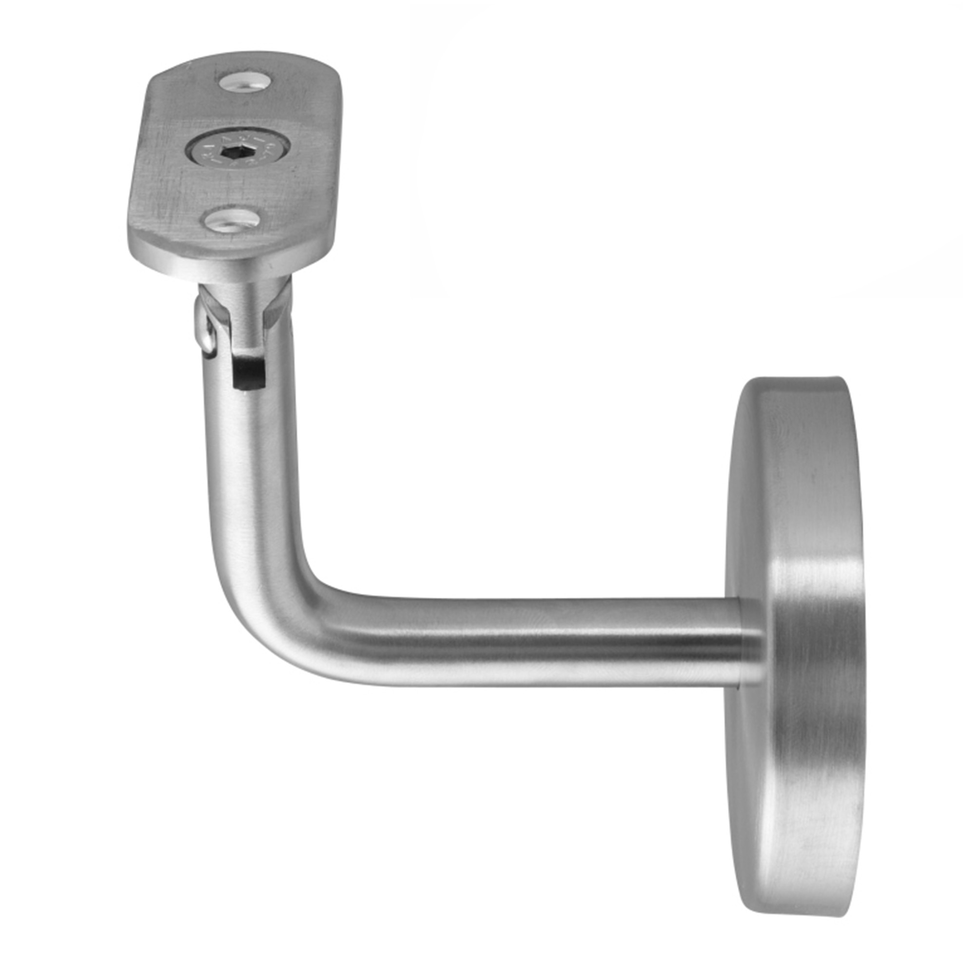 Support de main courante 04 Acier inoxydable, patin de fixation réglable