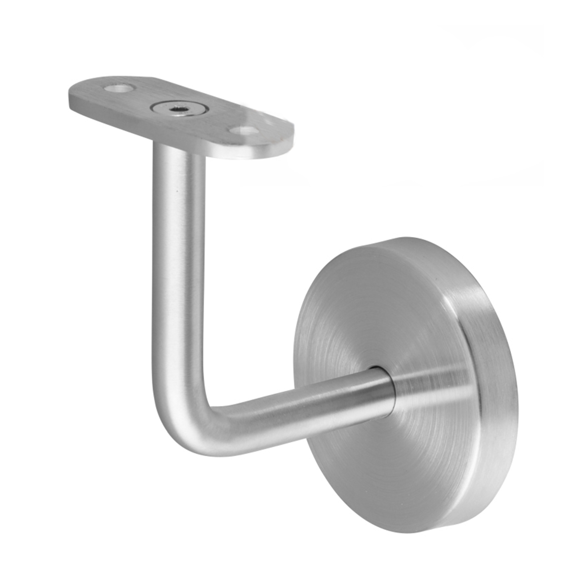 Support de main courante 02 Acier inoxydable patin de fixation droit