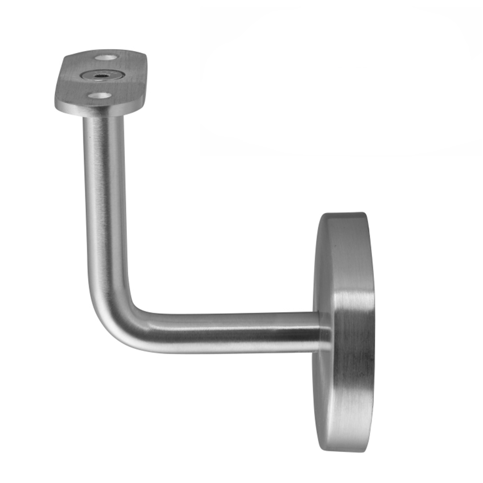 Support de main courante 02 Acier inoxydable patin de fixation droit