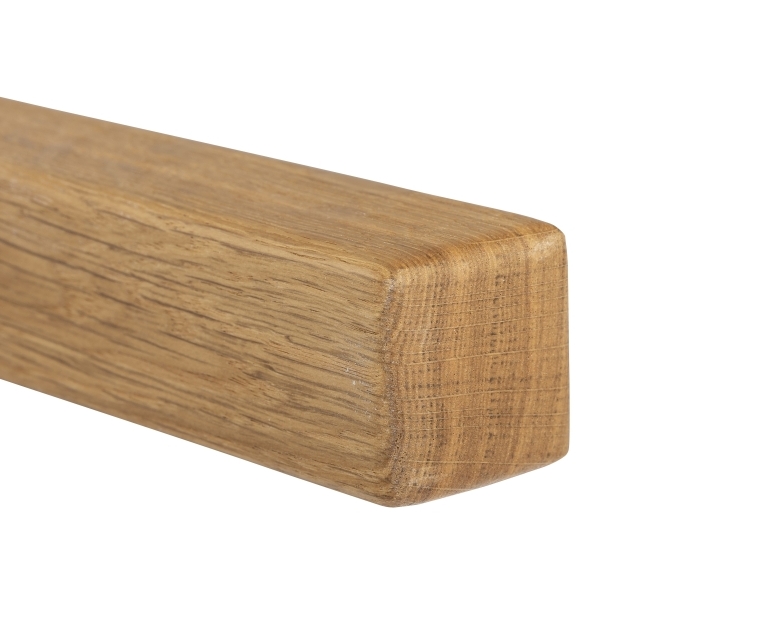 Main courante bois Chêne blanc eur. - Carrée 45 x 45 mm