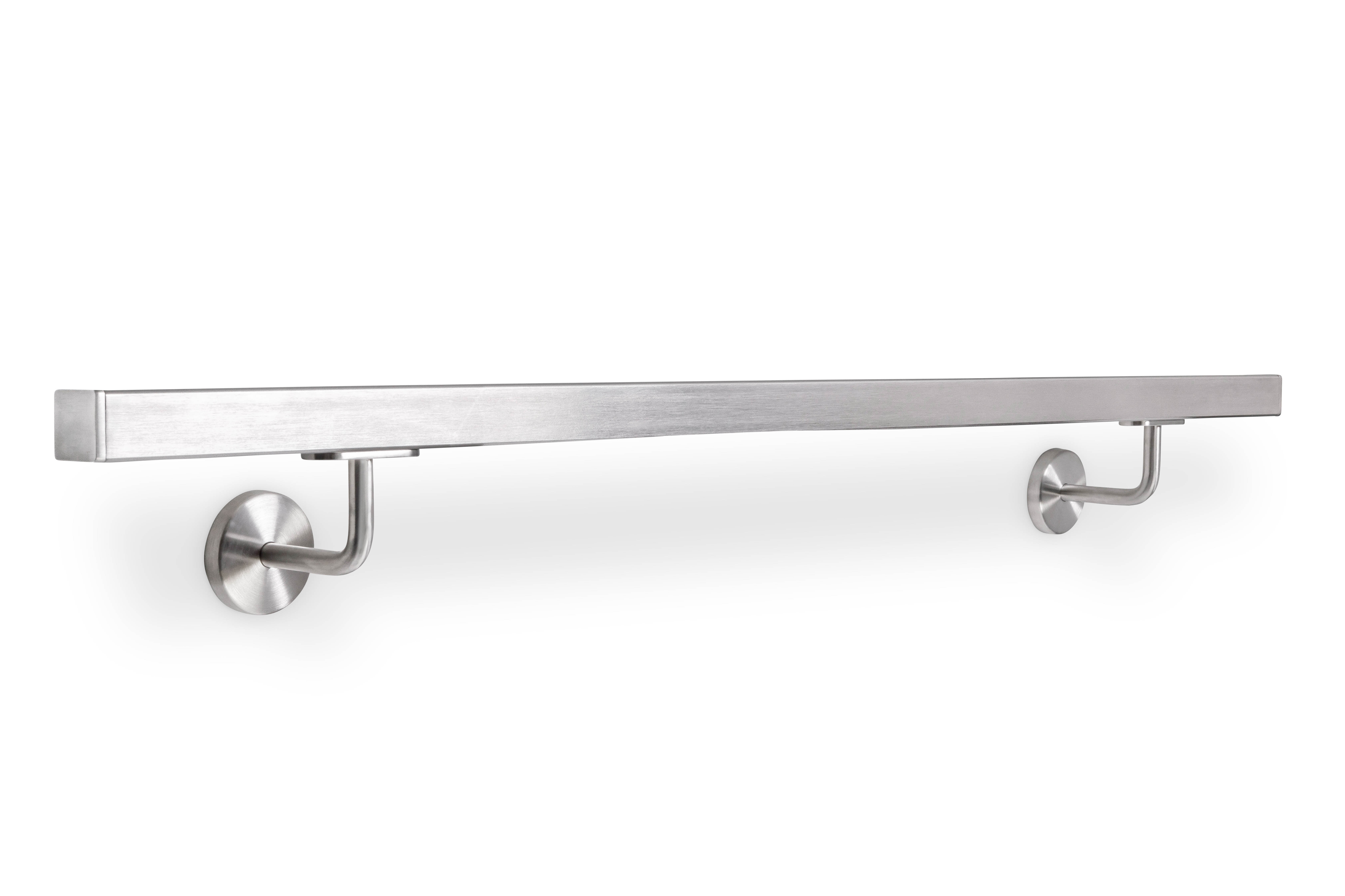 Main courante Acier Inoxydable (A2) carrée , 40 x 40  mm configurable