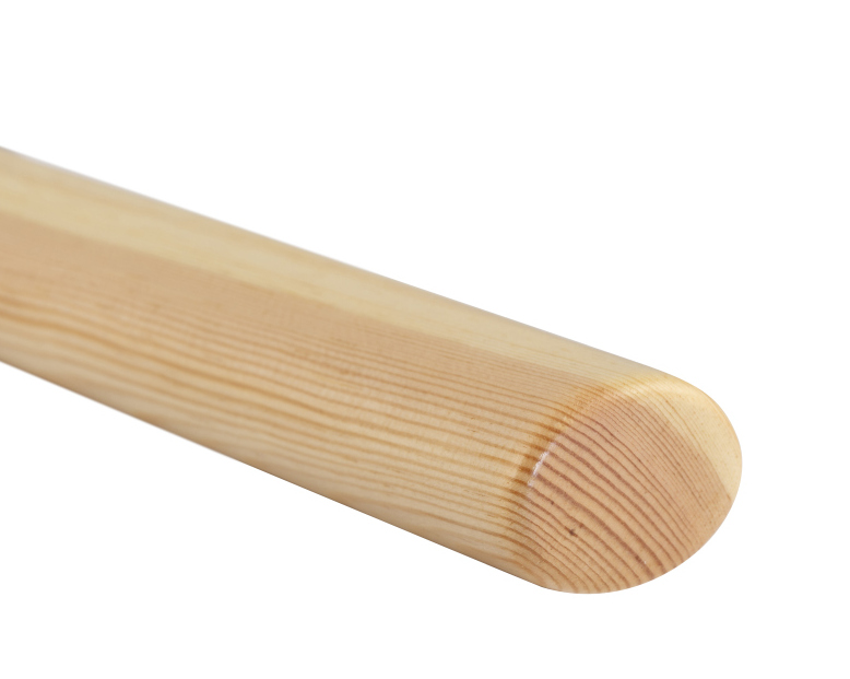 Main courante bois Epicéa / Sapin - ovale 50 x 35 mm