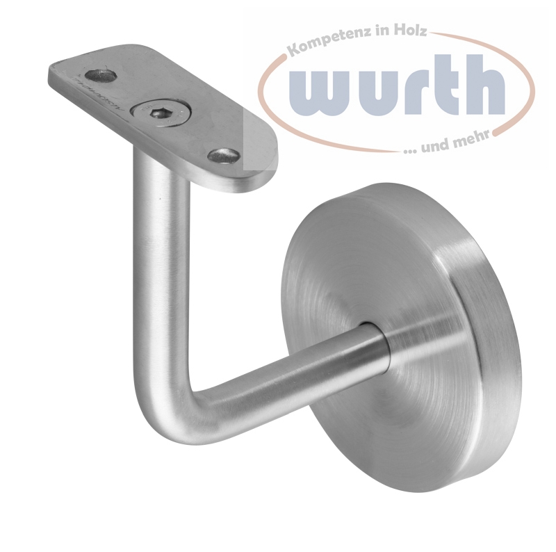 Handlaufhalter 02 mit gerundeter Halteplatte - Set