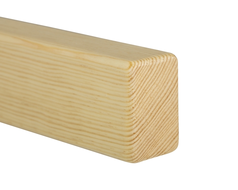 Main courante bois Epicéa / Sapin - rectangulaire 40 x 60 mm