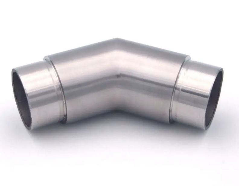 Coude de liaison à 45 ° en inox - 42 mm