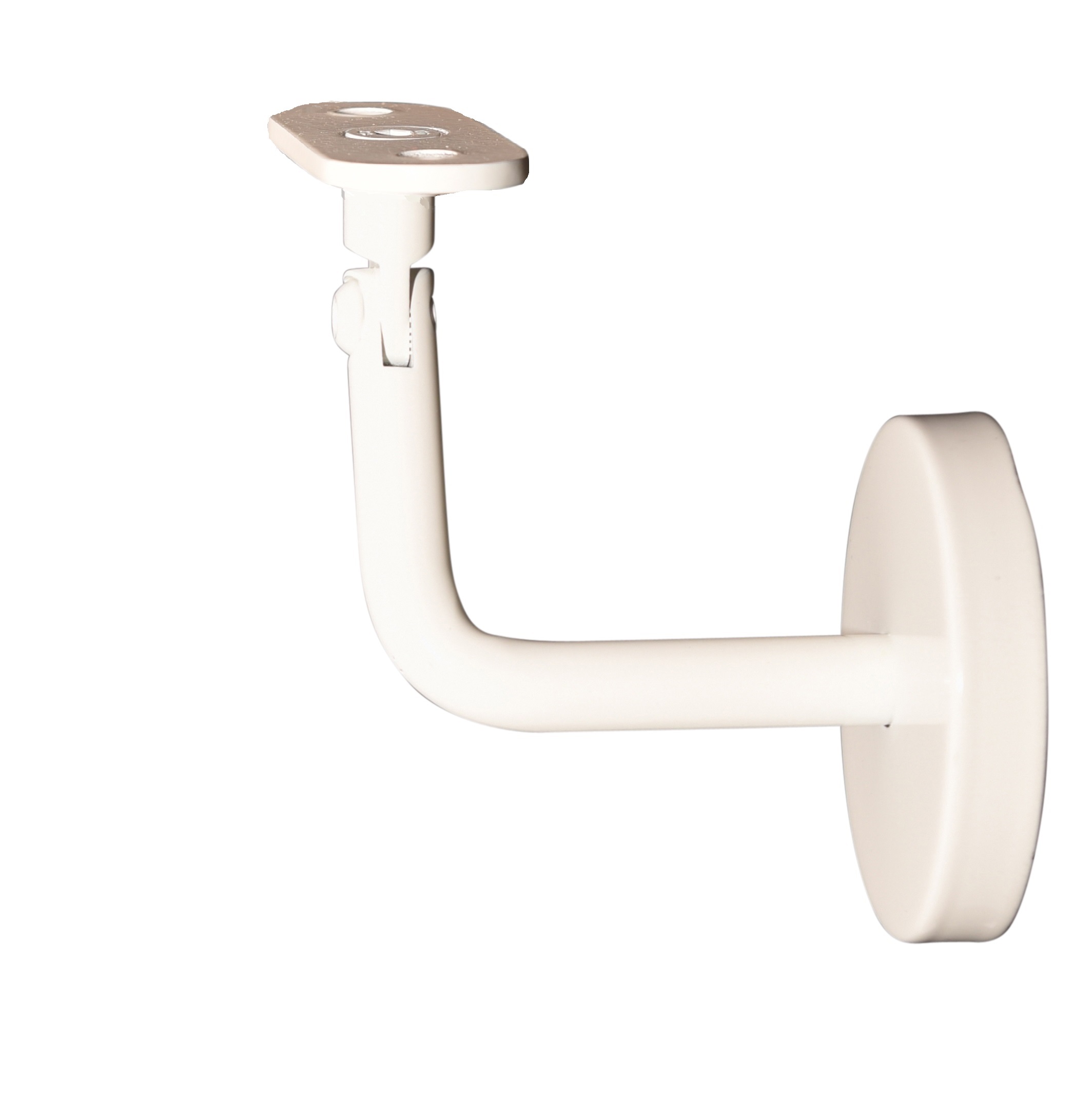 Handlaufhalter-004-G_-weiss1 Support de main courante 04 Acier inoxydable, patin de fixation réglable