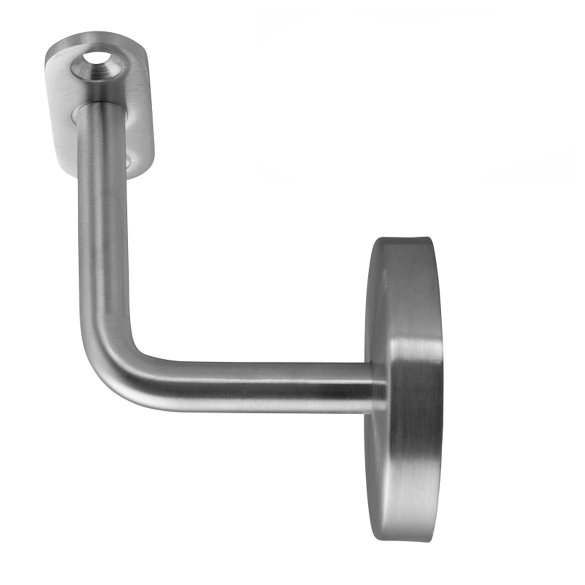 Support de main courante 02 Acier inoxydable patin de fixation droit