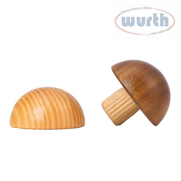 Embout de finition - Pin - Divers diamètres, pour mains courantes bois rondes