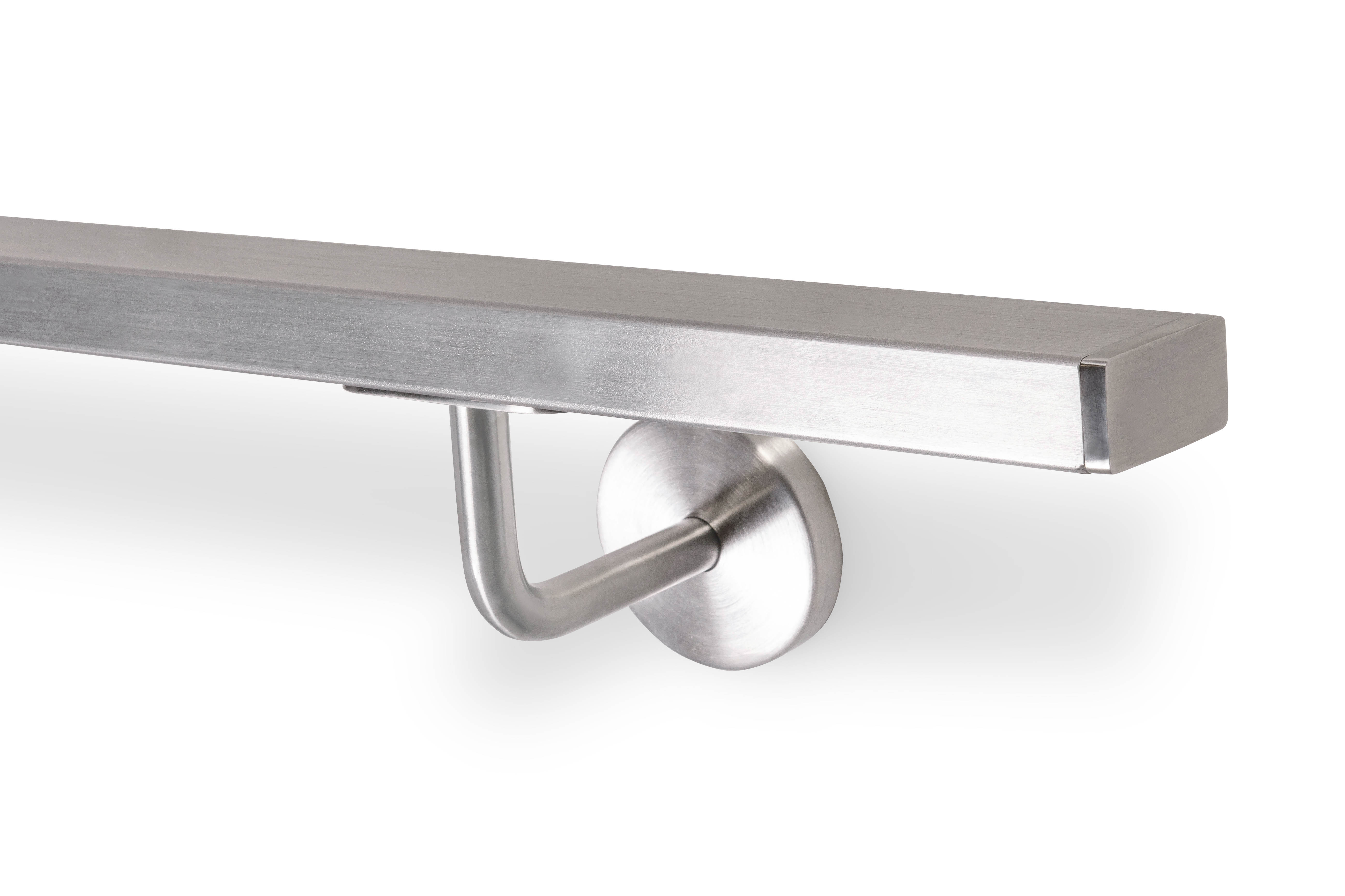 Main courante Acier Inoxydable (A2) rectangulaire, 40 x 20 mm configurable