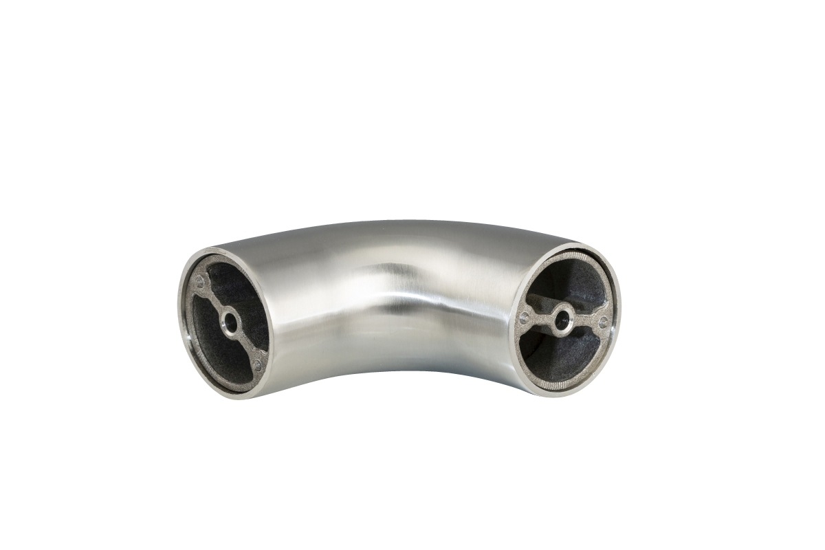 Coude de liaison à 90 ° en inox - 42 mm