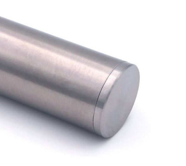 A2-rund-Endkappe-flach Main courante Acier Inoxydable (A2) ronde, 33,7 mm configurable sur mesure