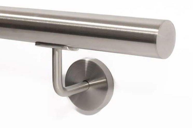 A2-Rohr-geschlossen Main courante Acier Inoxydable (A2) ronde, 33,7 mm configurable sur mesure