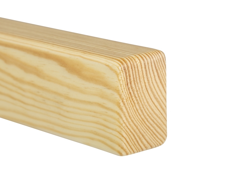 Main courante rectangulaire en pin 40 x 60 mm 