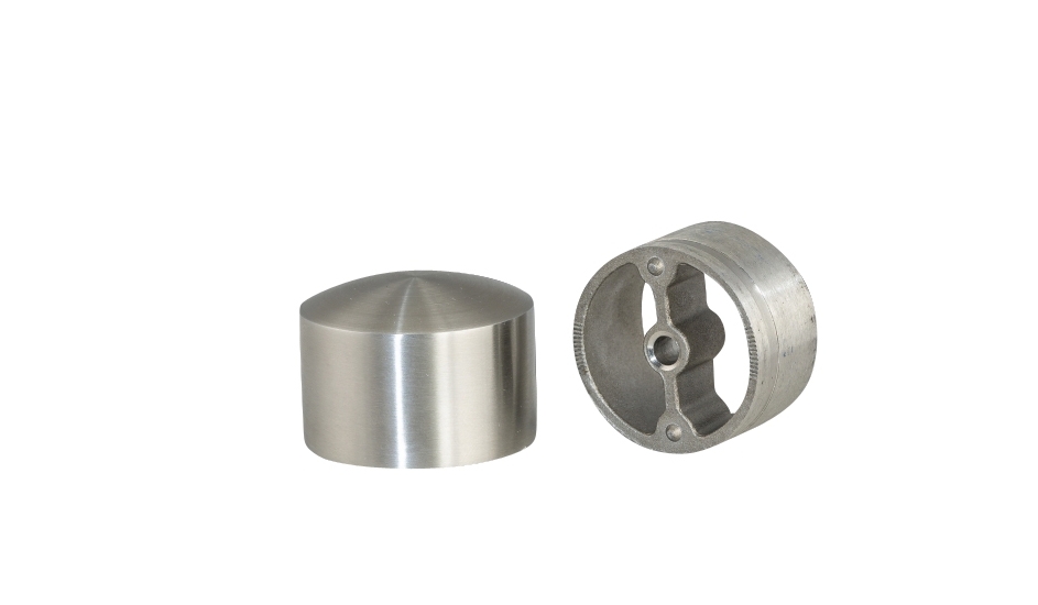 Terminaison bombée en inox - 42 mm