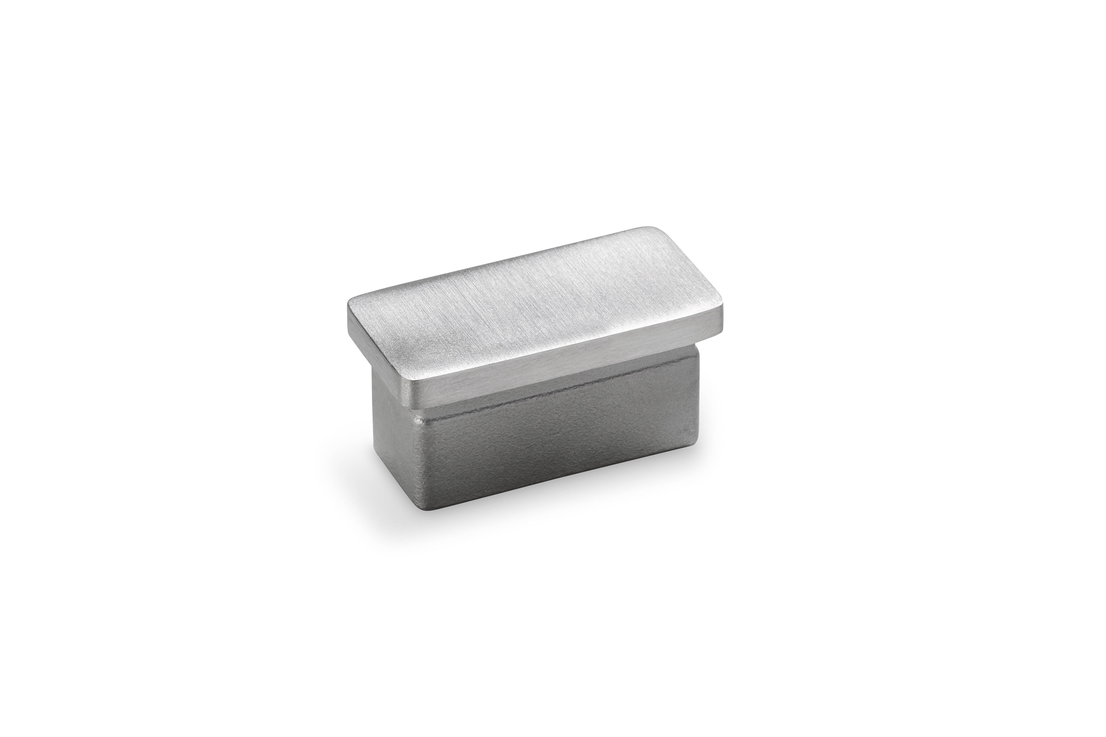 Main courante Acier Inoxydable (A2) rectangulaire, 40 x 20 mm configurable