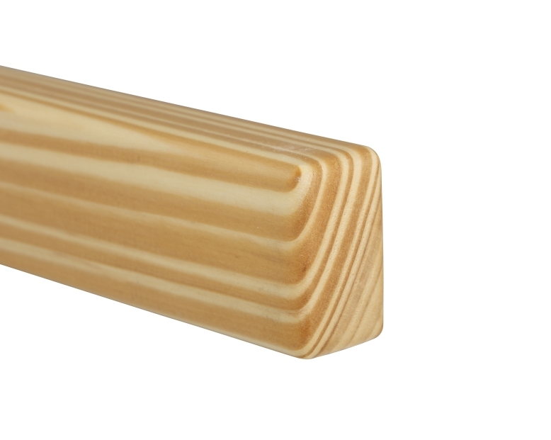 Main courante rectangulaire en pin 30 x 50 mm 