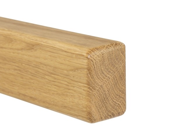 Main courante bois Chêne - rectangulaire 40 x 60 mm