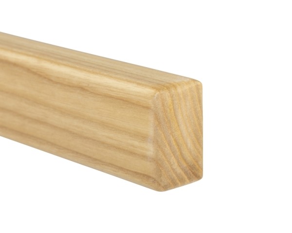 Main courante bois Frêne - rectangulaire 30 x 50 mm
