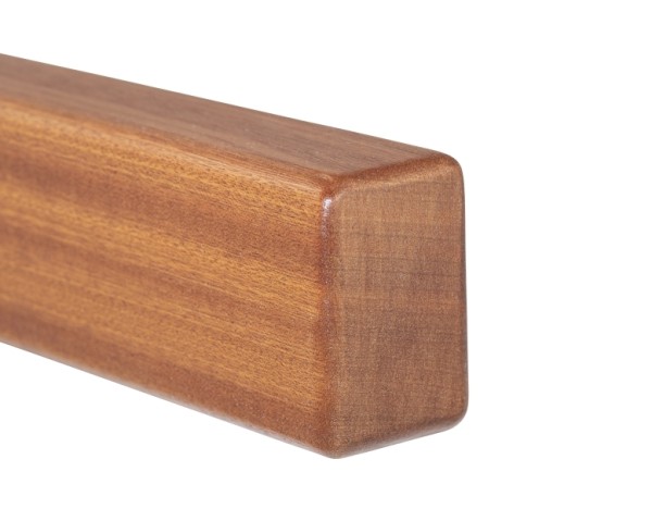 Main courante bois Acajou - rectangulaire 40 x 60 mm