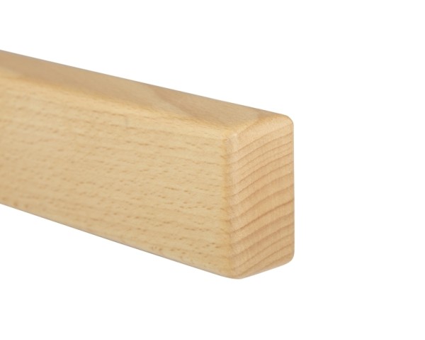 Main courante bois Hêtre - rectangulaire 30 x 50 mm
